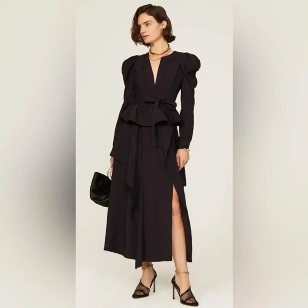 Ulla Johnson VIrginie Midi Dress - Black 0